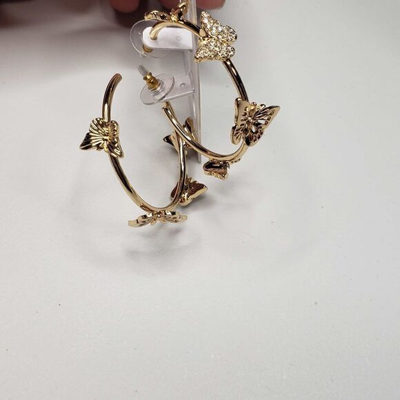 Baublebar Butterfly Hoop Earrings - Picture 3 of 4